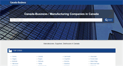 Desktop Screenshot of canada-business.net