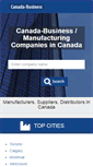 Mobile Screenshot of canada-business.net