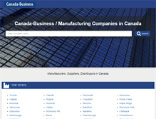 Tablet Screenshot of canada-business.net